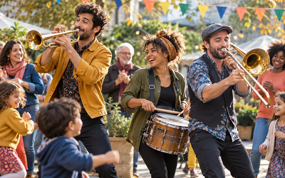 Les Voûtes en fête : ateliers, fanfare et concert
