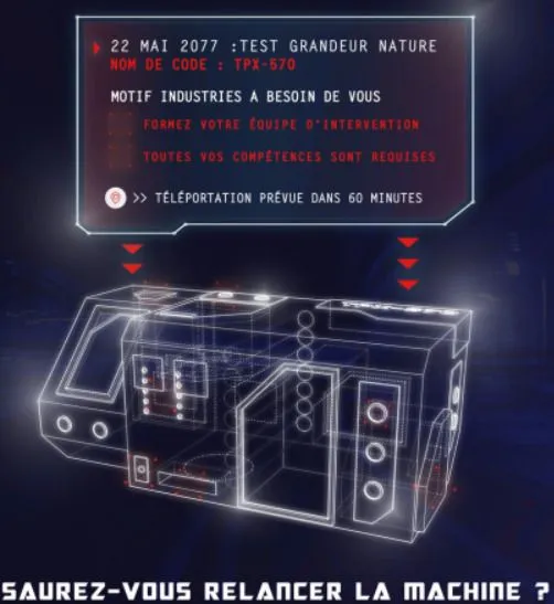 Escape game "Téléportation"