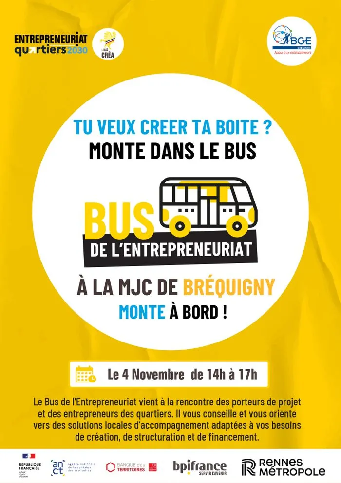 Passage du Bus de l'entrepreneuriat !