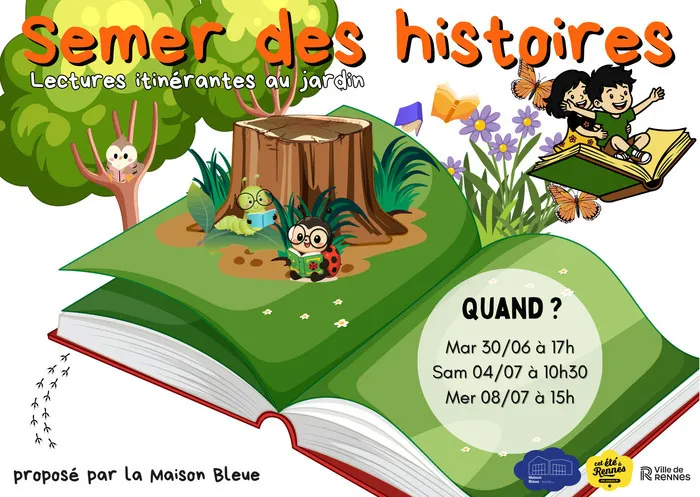 Semer des histoires - Lectures itinérantes au jardin