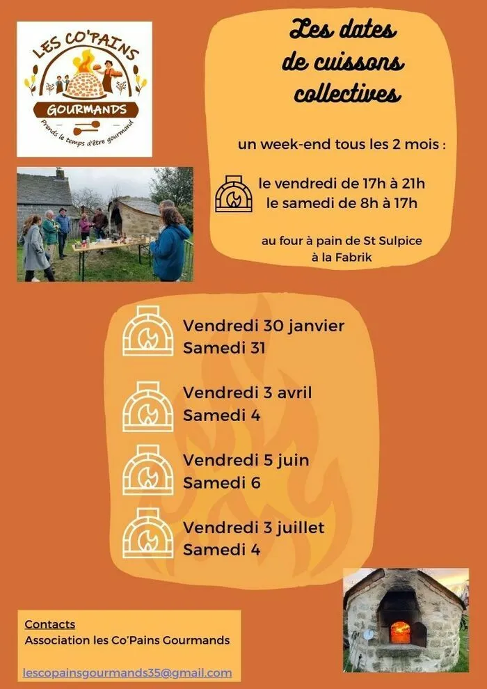 Four à Pain : Les dates de cuissons collectives