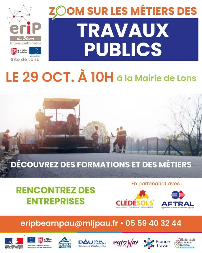 Zoom sur les métiers des Travaux Publics