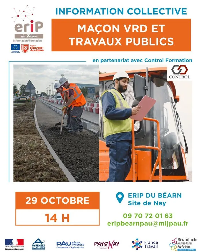 Information collective - Maçon VRD et autres formations des Travaux Publics