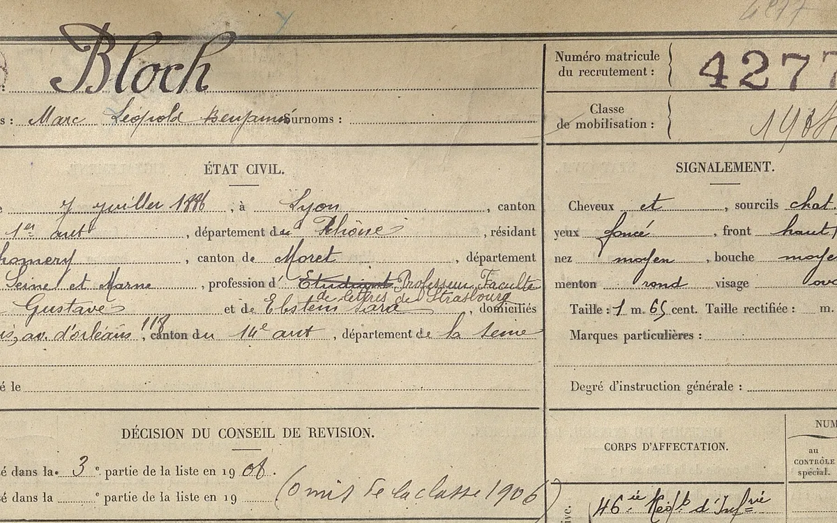 Sur les traces de Marc Bloch à Paris