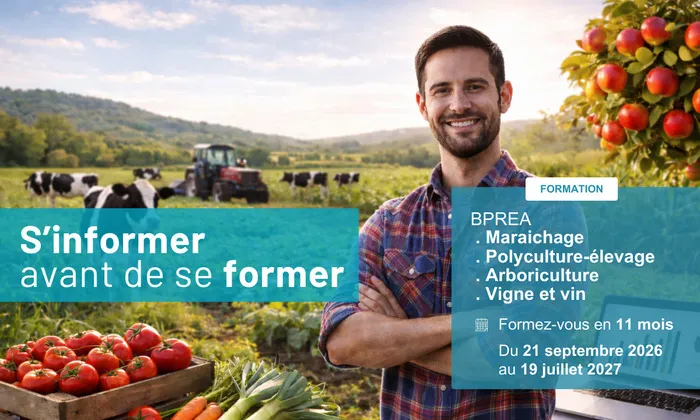 S'informer avant de se former - BPREA Maraîchage, Polyculture-élevage, Arboriculture et Vigne et vin