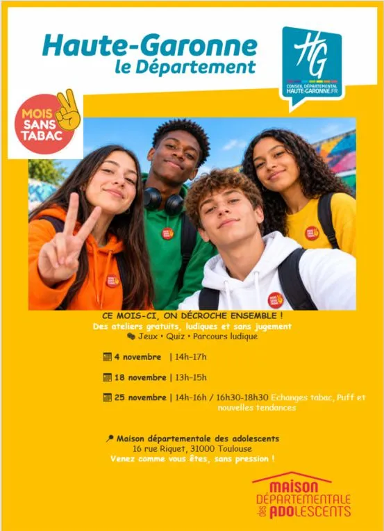 Mois sans Tabac à la Maison départementale des adolescents