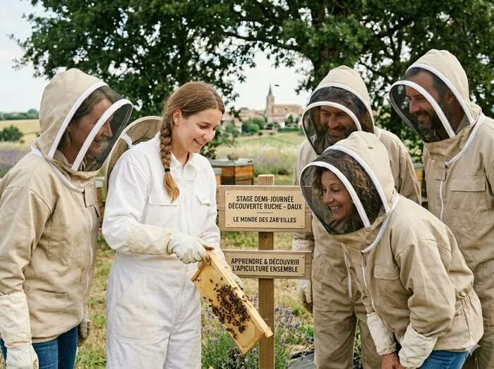 Découverte de la ruche et du monde des abeilles (1/2 journée)