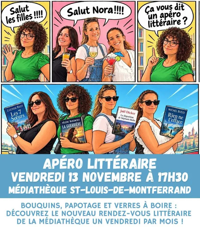 Apéro littéraire à la Médiathèque