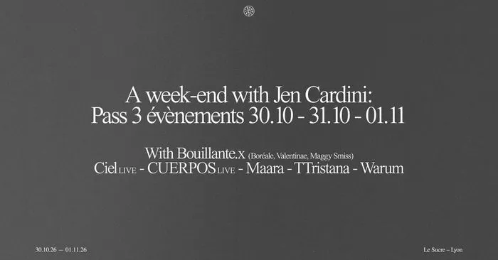 A week-end with Jen Cardini : Pass 3 événements