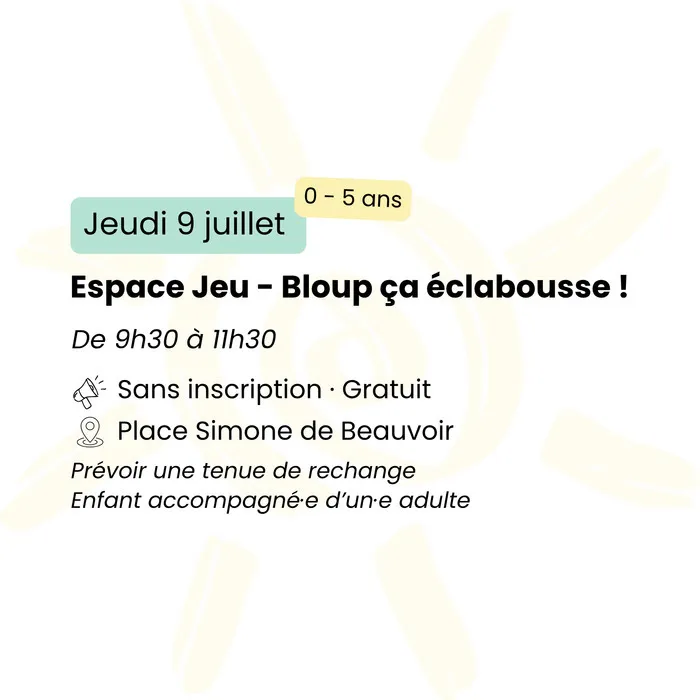 Espace Jeu - Bloup, ça éclabousse !